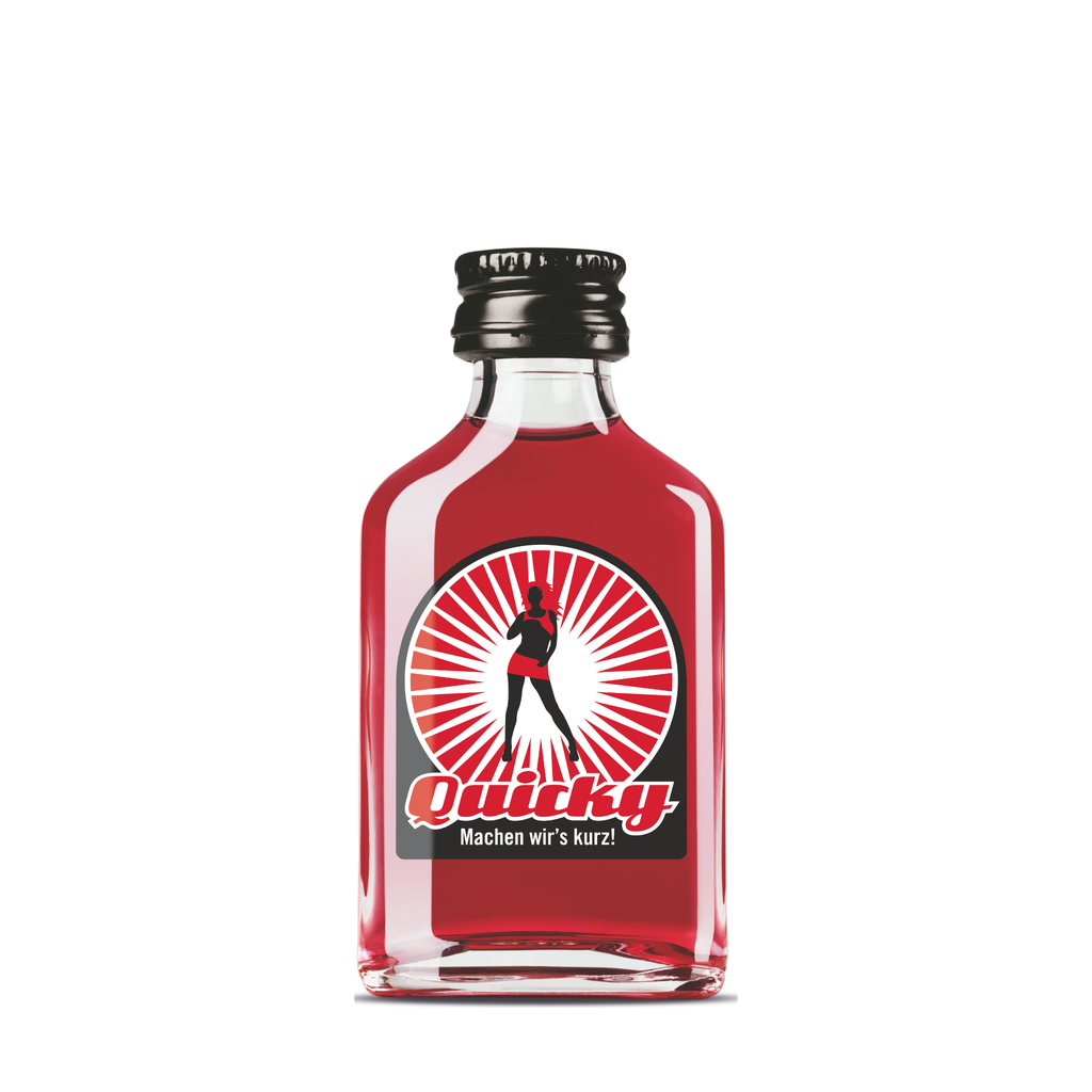 QUICKY red | 0,02l Glas, Frucht-Likör