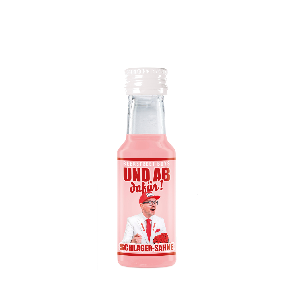 UND AB DAFÜR | 0,02l PET, Erdbeer-Sahne-Likör