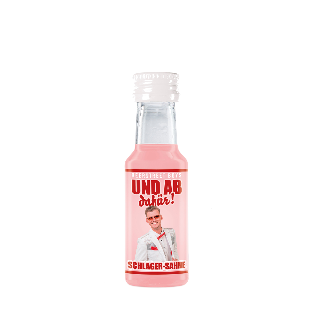 UND AB DAFÜR | 0,02l PET, Erdbeer-Sahne-Likör