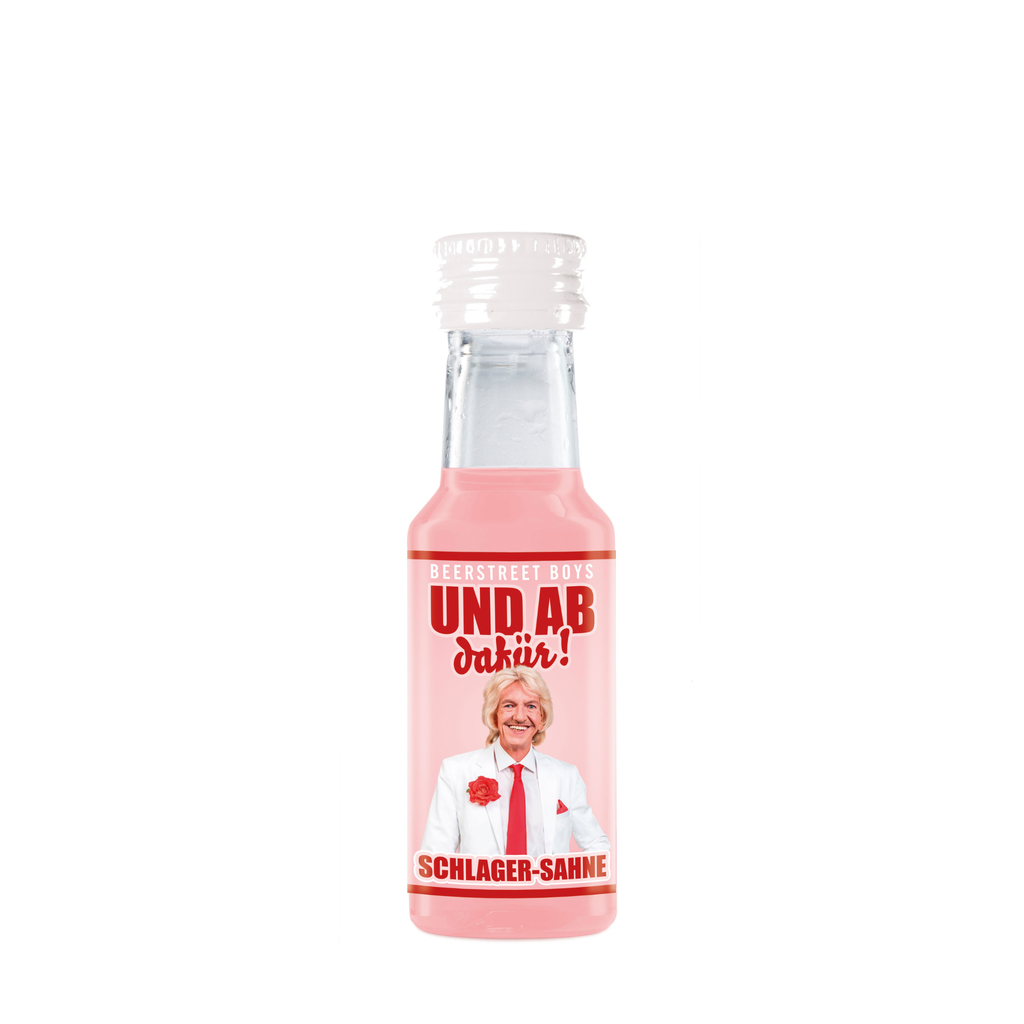 UND AB DAFÜR | 0,02l PET, Erdbeer-Sahne-Likör